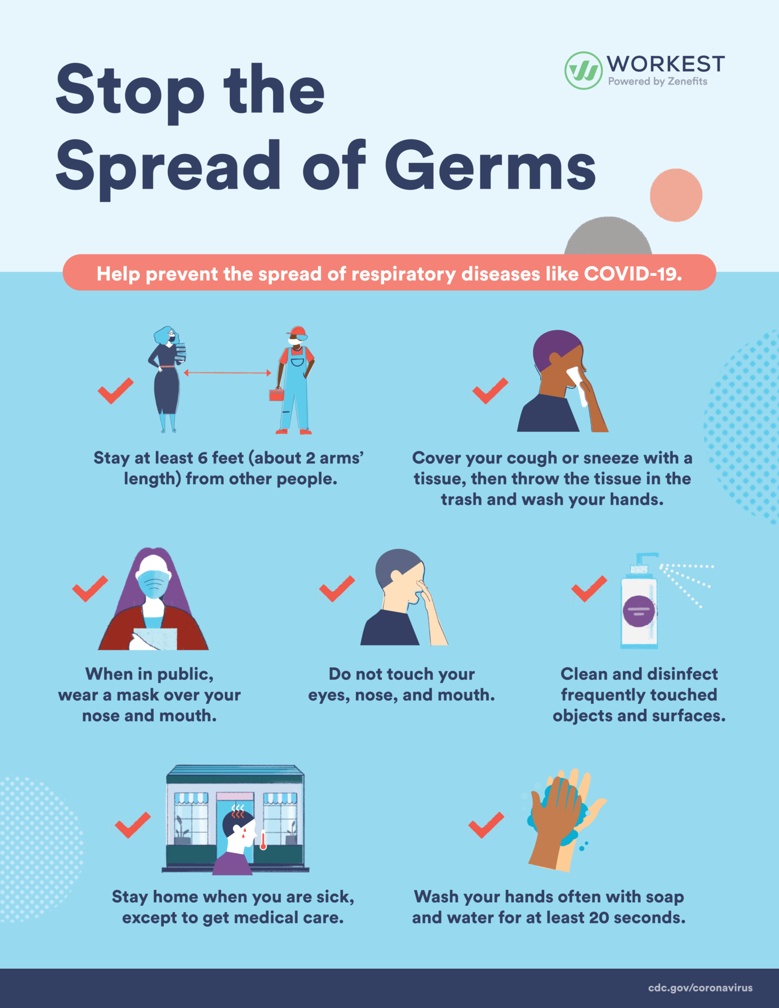 Office Posters Stop The Spread Of Germs 1583x2048 
